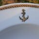 Set of 6 Limoges "marine nationale" soup plates
