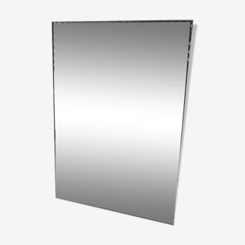 Large rectangular beveled mirror 120x80 cm