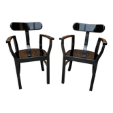 Art deco chairs by Lajos Kozma for Woodworking RT, 1920s