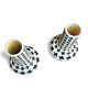 2 x Pied de poule vases / 1980s