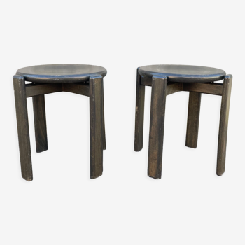 Solid pine stools 1980