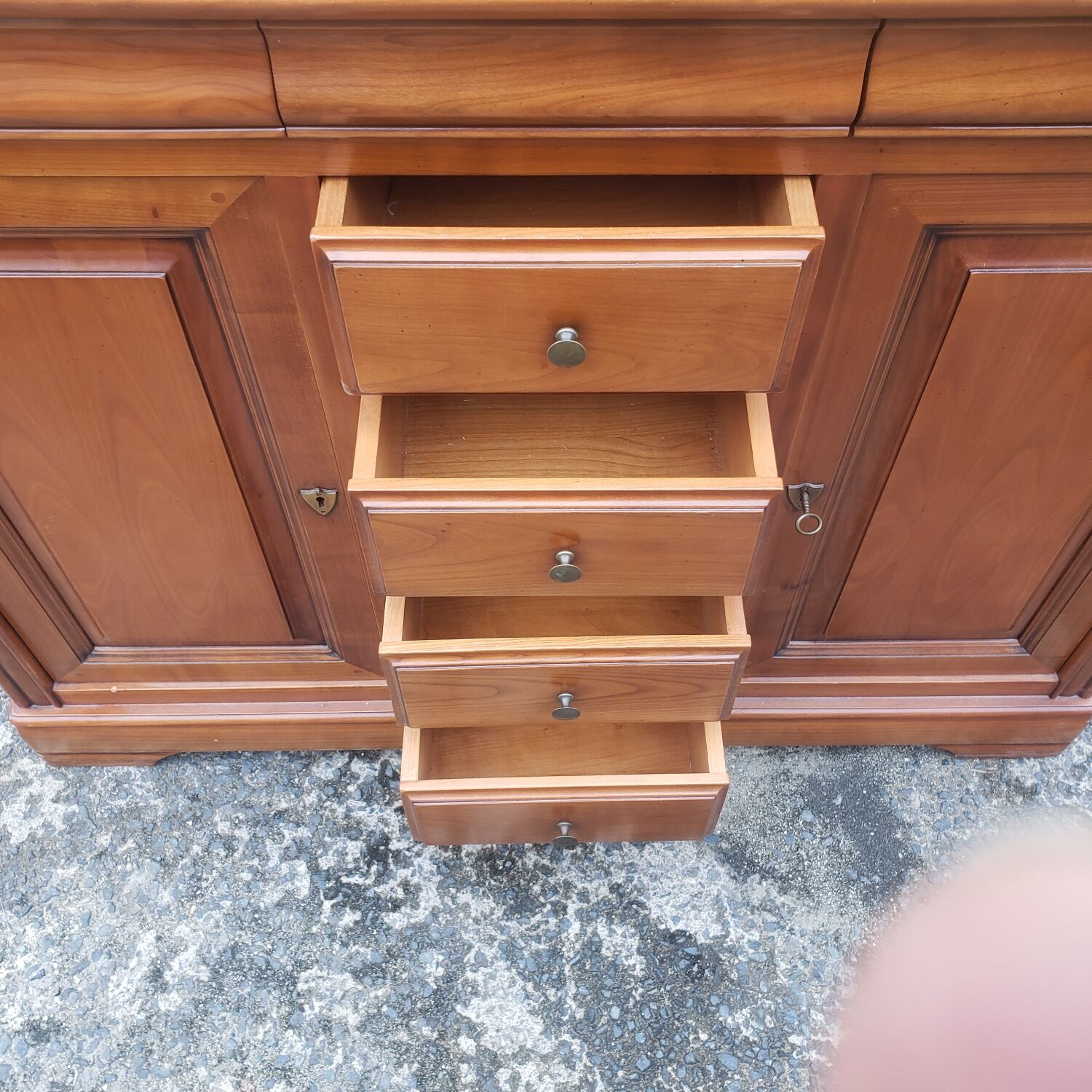 Sideboard on pedestal louis philippe style