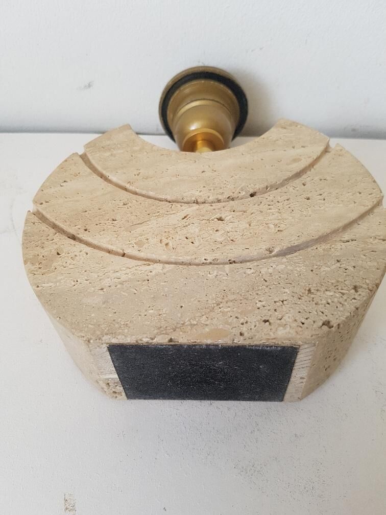 Lamp in travertine 70s