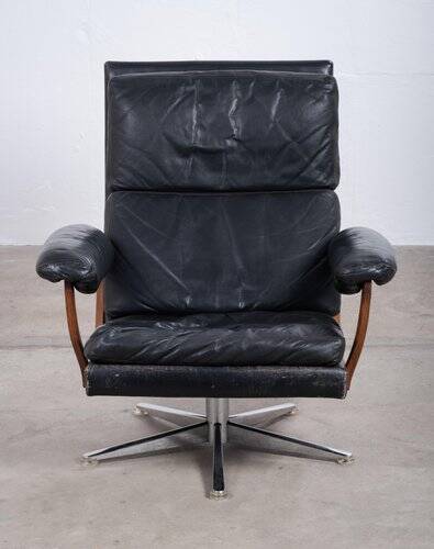 Swivel Armchair attributed to André Vandenbeuck for Strässle, 1960s