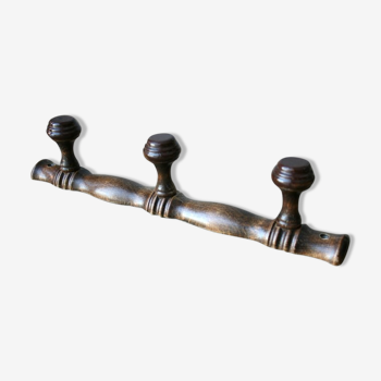 Vintage hook wall coat rack