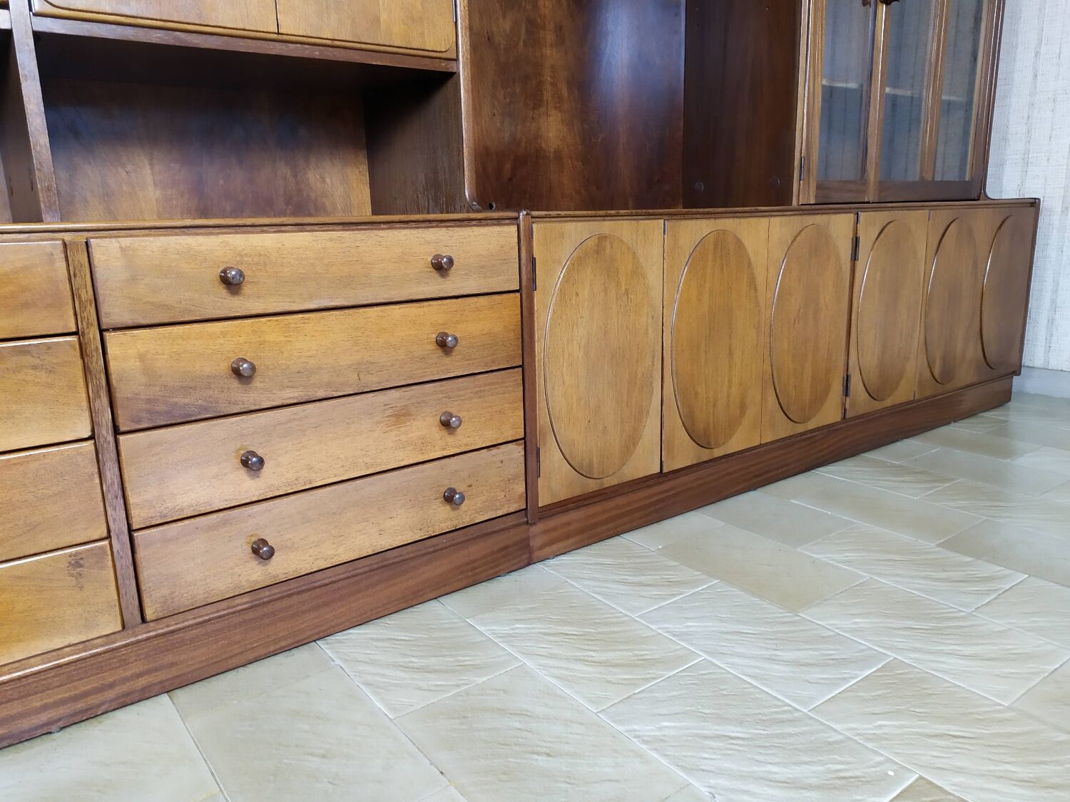 Vintage bookcase jacques hauville