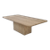 Italian Rectangle Coffee Table in Travertine, 1980s