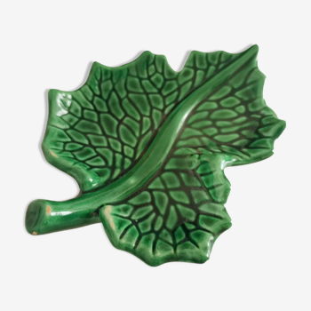 Green leaf trinket bowl by Vallauris