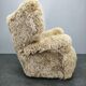 1930s Art Deco Wingback Armchair in Honey Skandilock Sheepskin