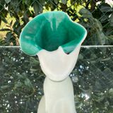 Elchinger white and green vase