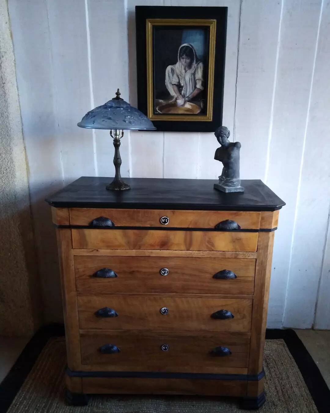 Louis Philippe secretary chest of drawers