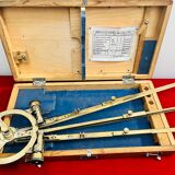 Naval Brass 3 arm full circular Protractor – USSR 1960