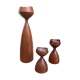 Trio of scandinavian candle holders 1960