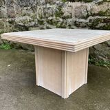 Table basse en travertin Roche Bobois 1980