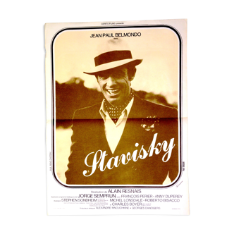 Original movie poster " Stavisky "1974 Jean-Paul Belmondo,Annie Duperey...