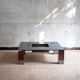Table basse en acier modèle Tebe par Giovanni Offredi pour Saporiti, 1970