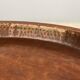 Vintage handcrafted XL round brass tray