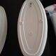2 vintage Italian design glass wall lights, 80s