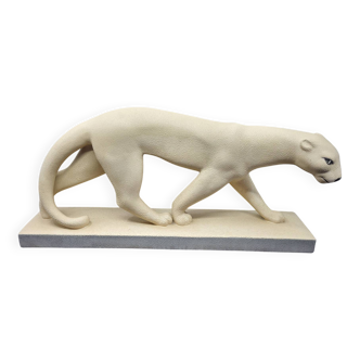 Saint Radegonde Panther in ceramic Art Deco France 1935