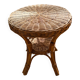 Stool - side table - in wicker