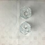 Paire de petits vases en cristal