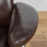 Ergonomic Lounge Chair with Ottoman Model from Ekornes Stressless, 2000s, Set of 2