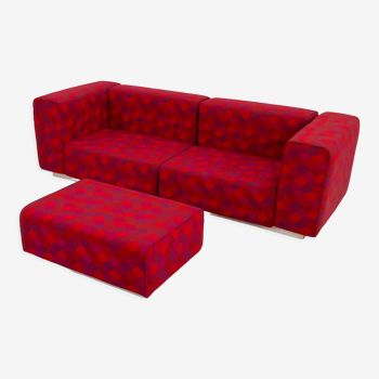 Modular sofa with ottoman fabrics, 1970