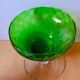 Green glass coupe Empoli 1970