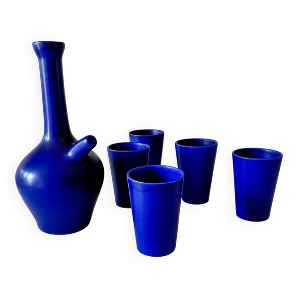 Service à orangeade vintage de André Baud, Vallauris, 1960s