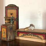 Old flacon with louis-toussaint piver Pompeia box 1907 empty year