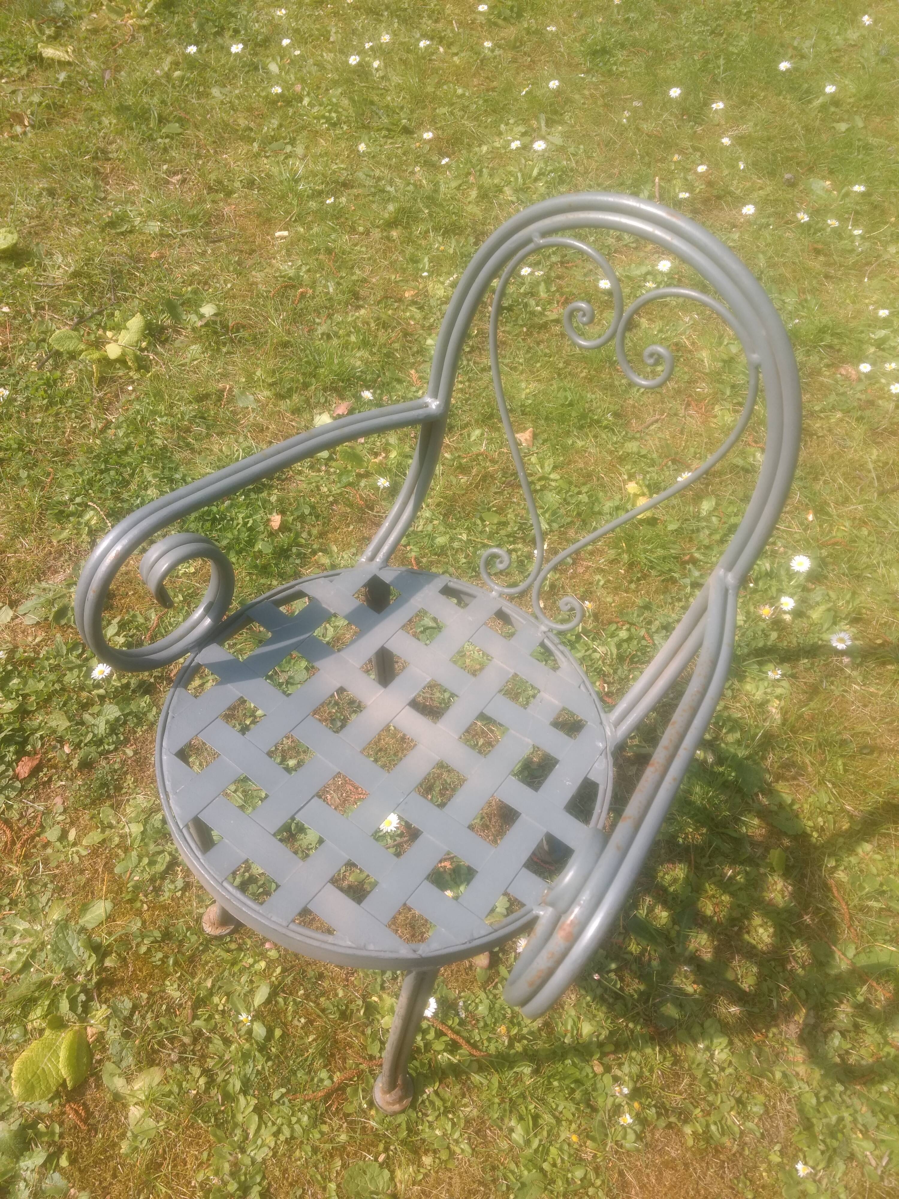Retro child garden armchair