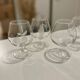 Set of 6 crystal cognac glasses - Baccarat - Fruit decoration - Perfect