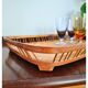 1960s Woven Bananaleaf & Rattan Serving Tray