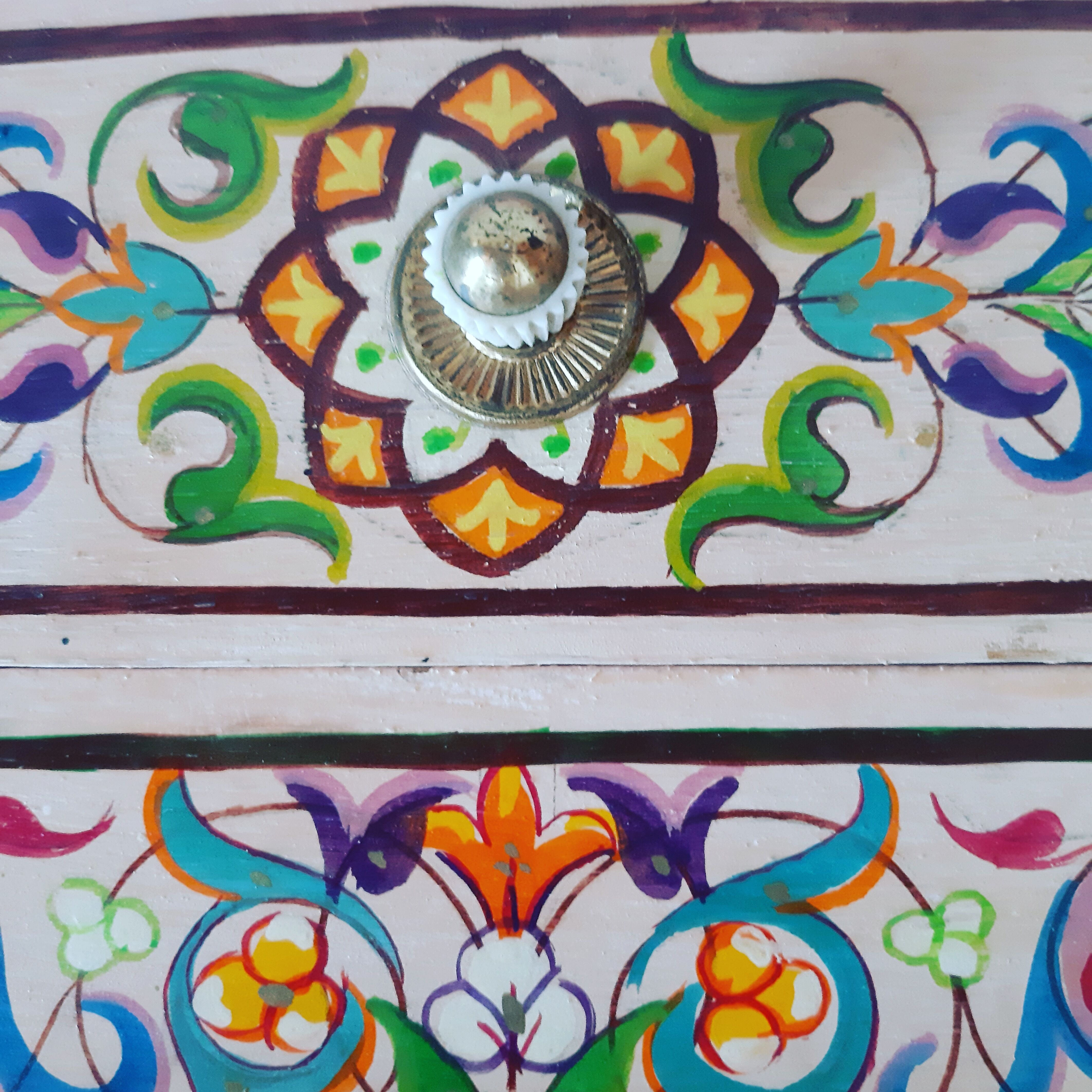 Vintage bohemian shelf