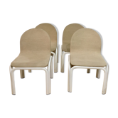 Suite de 4 chaises de Gae Aulenti pour Knoll