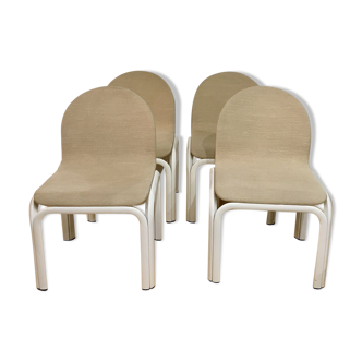 Suite de 4 chaises de Gae Aulenti pour Knoll