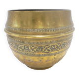 Brass plant pot