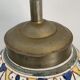 Ceramic lamp and vintage brass