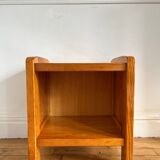Vintage solid pine bedside table