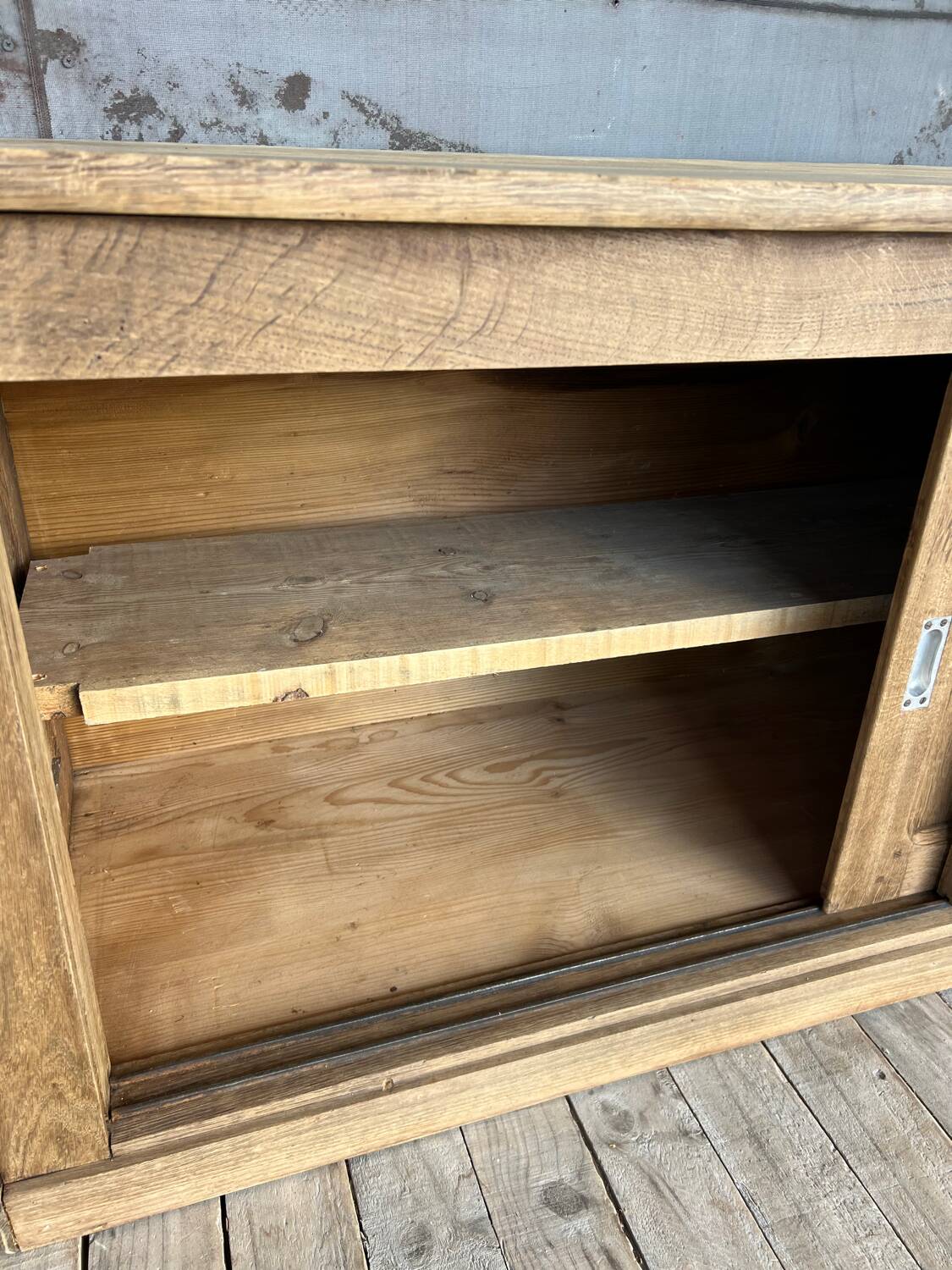 Low cabinet with sliding doors