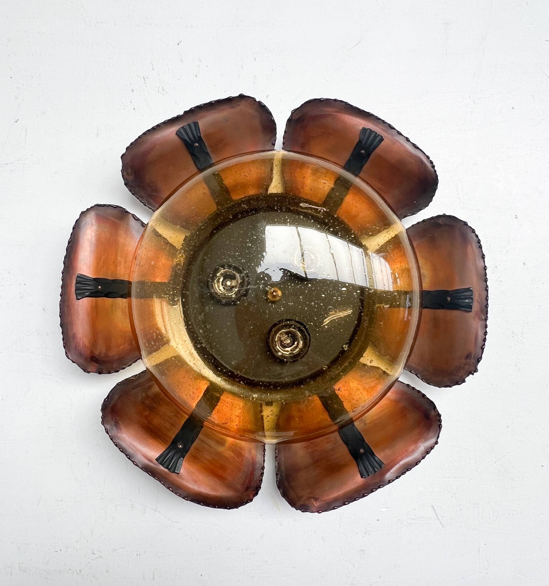 Brutalist air bubble ceiling lamp by Koch & Söhne, 1960’s