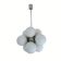 Space Age Sputnik Chandelier with 8 Glass Globes from 1960s