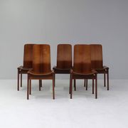 Fiorenza chairs by Tito Agnoli for Molteni, Set of 6