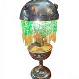 Art Deco Parisian lamp brass beads circa 1940