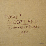 Oban Harbour, Scotland, 1977 – Oil painting by Alexander Michael