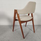 6 "compass" teak chairs by Kai Kristiansen for sva m-bler, 60s