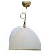 Lampadario Vintage anni '70 in Ottone e Stoffa