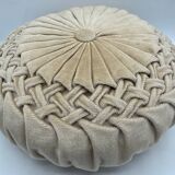 Coussin rond velours vintage