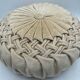 Vintage velvet round cushion