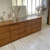 XXL golden oak craft furniture from the 50s